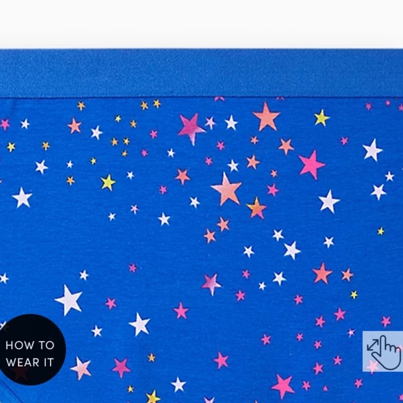 NWT TORRID Hipster Panty - Cotton Stars Blue - Picture 2 of 7